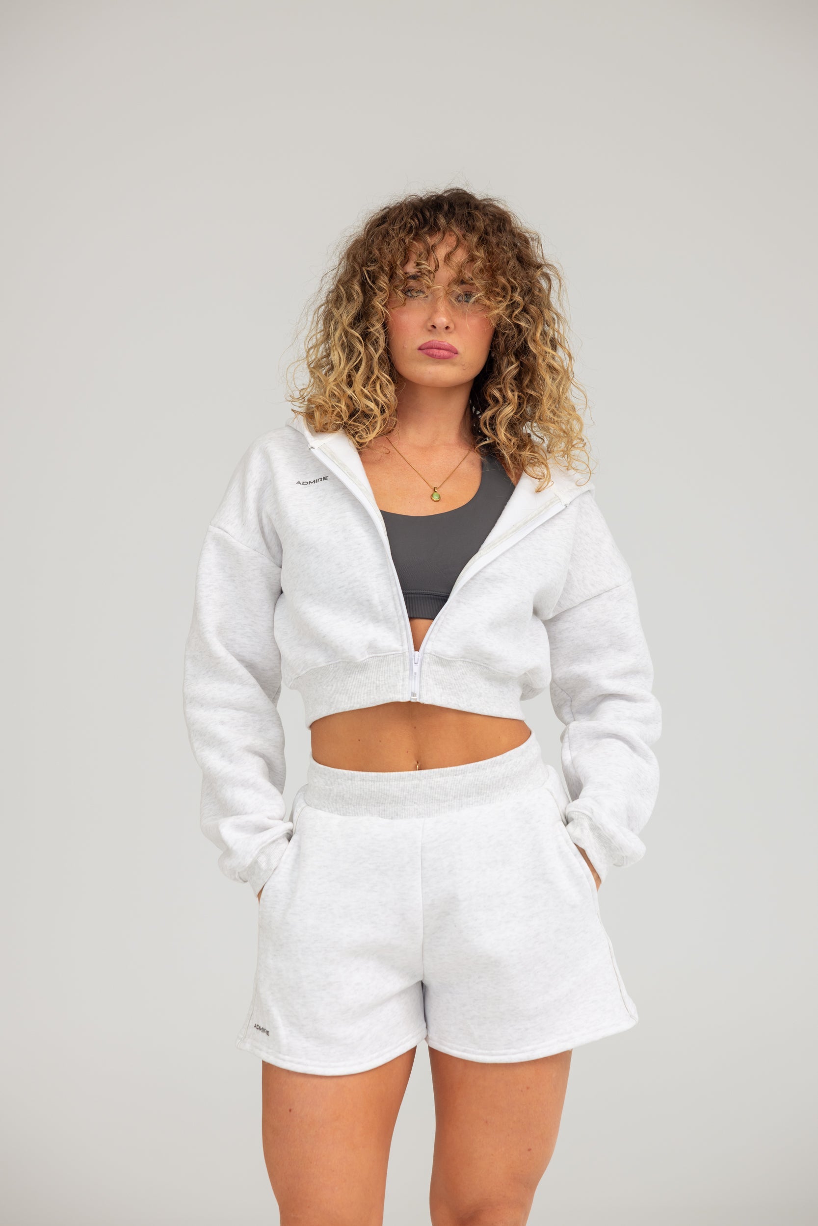 LOUNGE SHORTS - MARL GREY